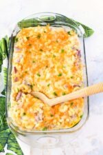 Leftover Ham & Cheese Casserole - Sizzling Eats